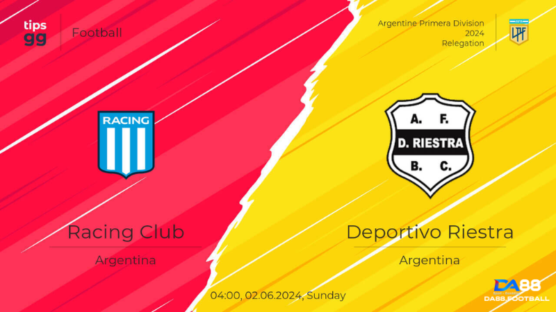 Deportivo Riestra và Racing Club chưa từng gặp nhau trong lịch sử 