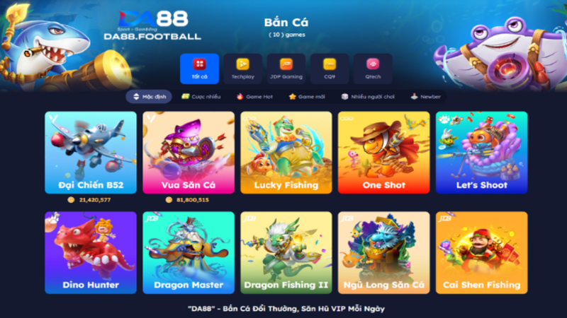 Sảnh game bắn cá đổi thưởng có gì?