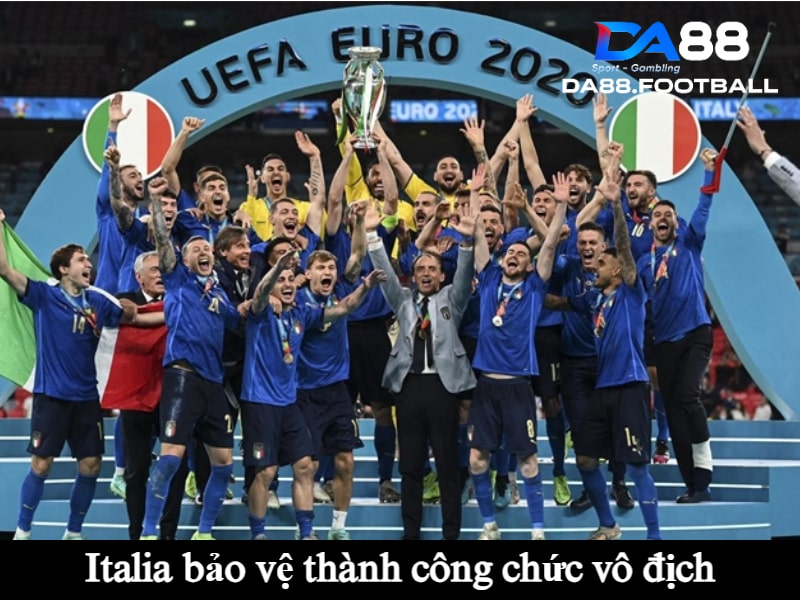 Italia bảo vệ thành công chức vô địch Euro